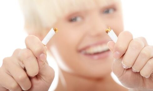 The effect of quitting smoking on the body