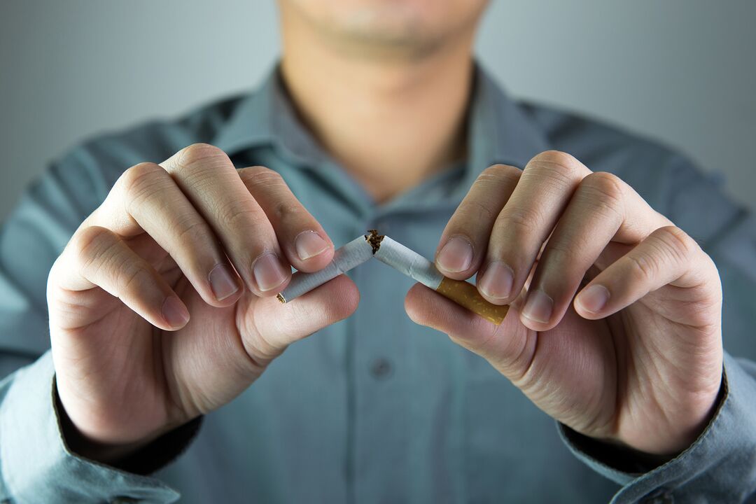 Smoking cessation and changes in the male body