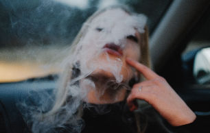 Smoking girl